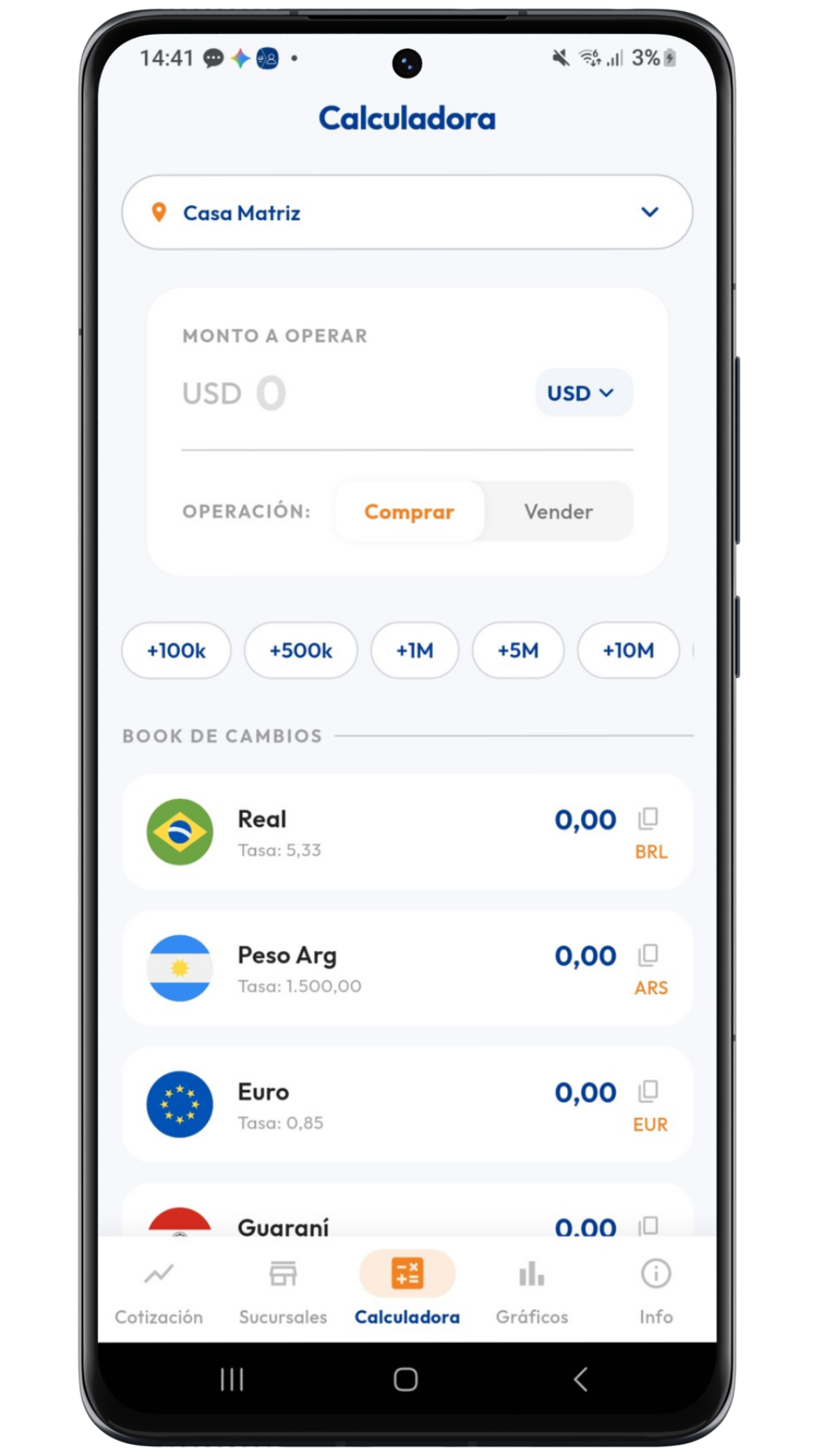 App Cambios Yrendague